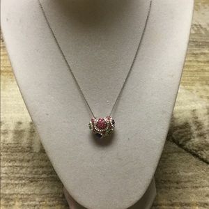 Crystal Heart Multi Color Necklace